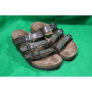 Birkenstock 3 Triple Brown Strap‎ Womens Sandals EU 36 / US 5